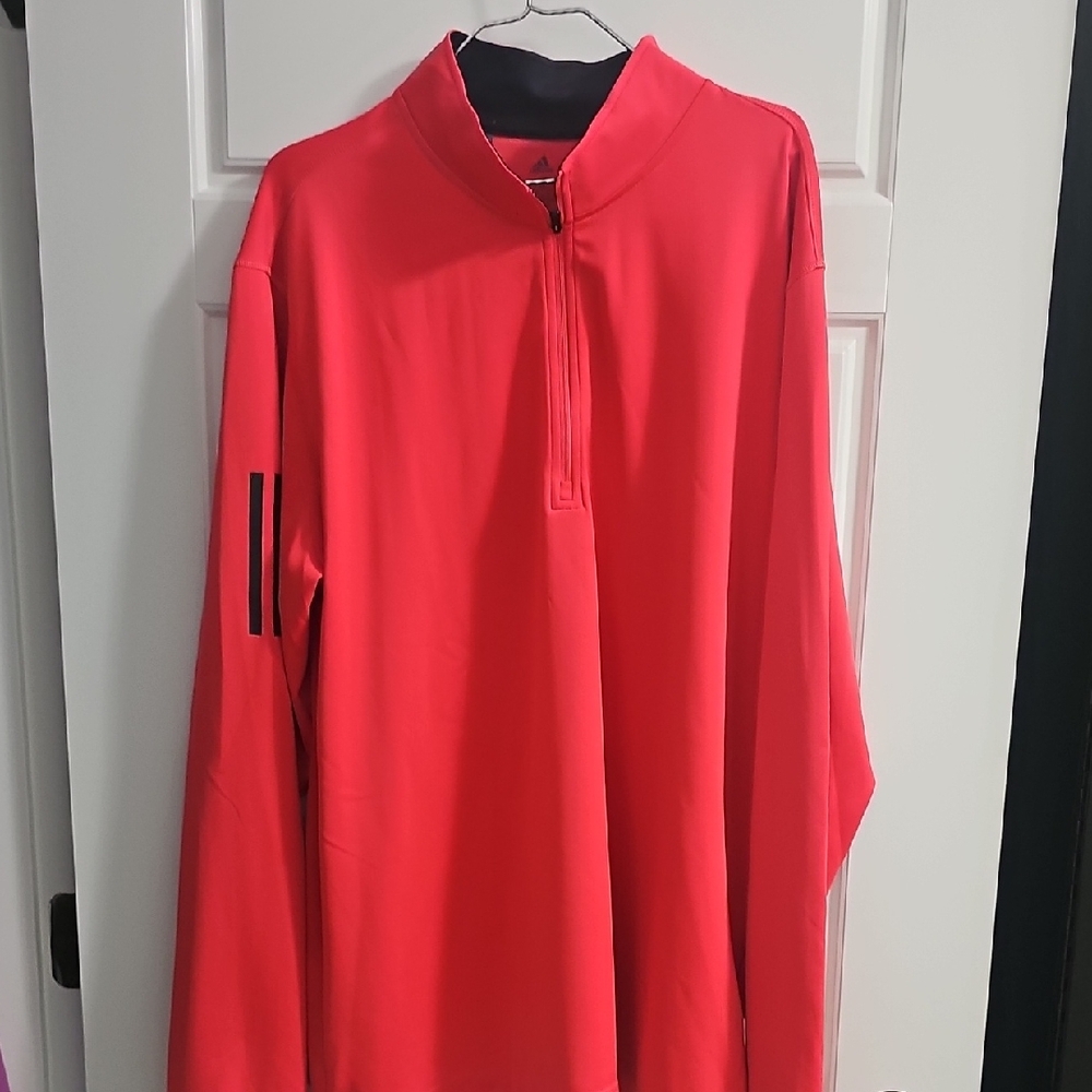 adidas Red Quarter-Zip Sweatshirt